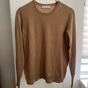 Everlane Women’s Camel Crewneck Sweater sz XS